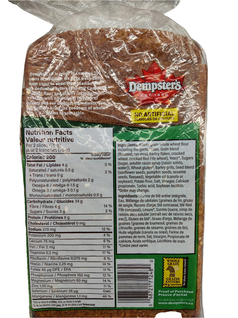 DEMPSTER'S- MULTIGRAIN -600GM